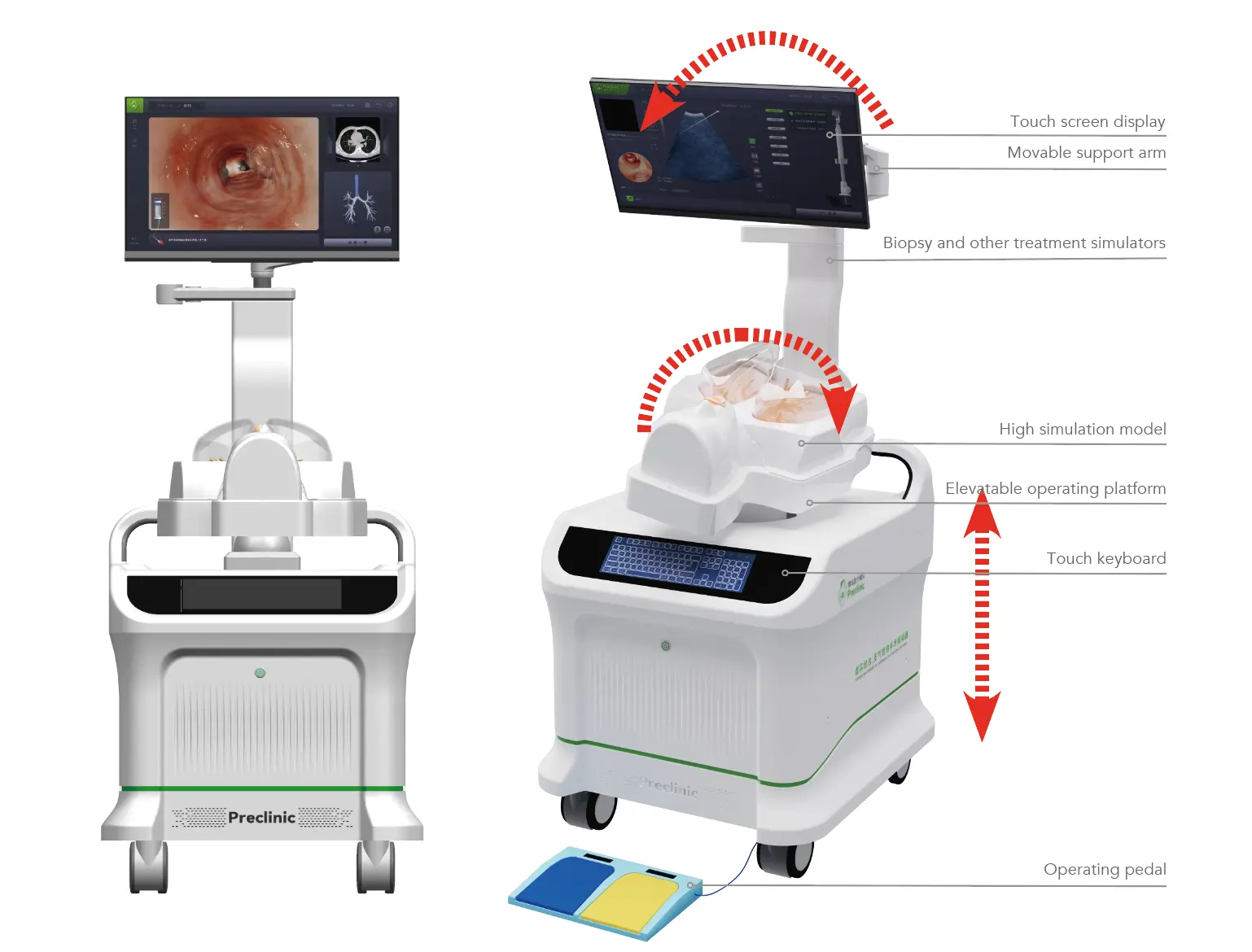 Drawing of IPSIM Bronchoscopic Operation Training Virtual Simulator